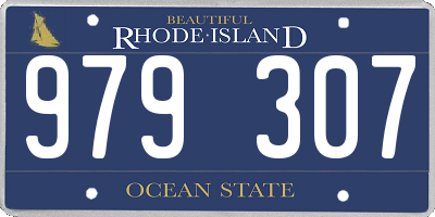 RI license plate 979307