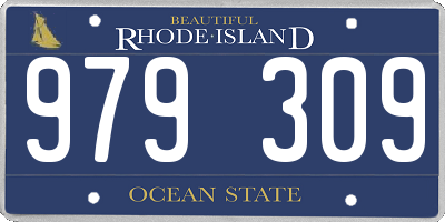 RI license plate 979309