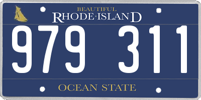 RI license plate 979311