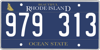 RI license plate 979313