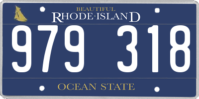 RI license plate 979318