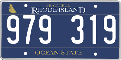 RI license plate 979319