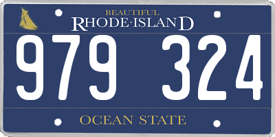 RI license plate 979324