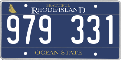 RI license plate 979331