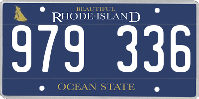 RI license plate 979336