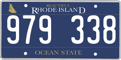 RI license plate 979338