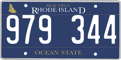 RI license plate 979344