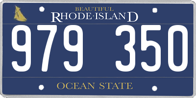 RI license plate 979350