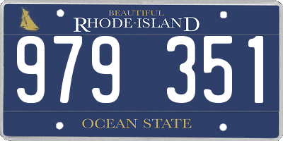 RI license plate 979351