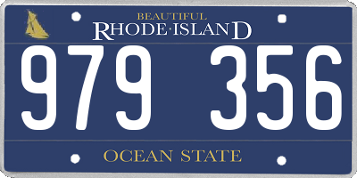 RI license plate 979356