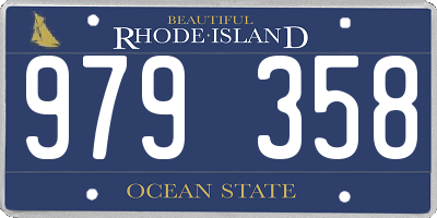 RI license plate 979358