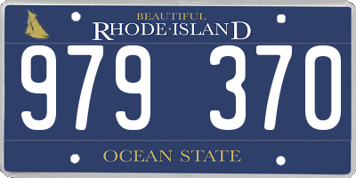 RI license plate 979370