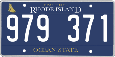 RI license plate 979371