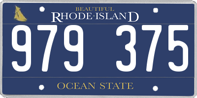 RI license plate 979375