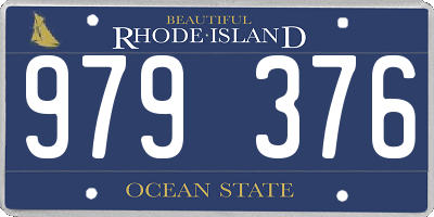 RI license plate 979376