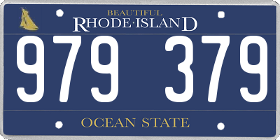 RI license plate 979379