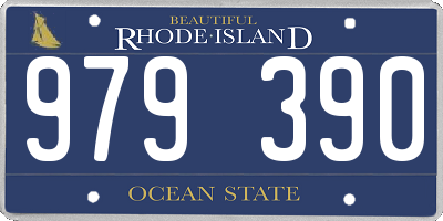 RI license plate 979390