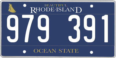 RI license plate 979391