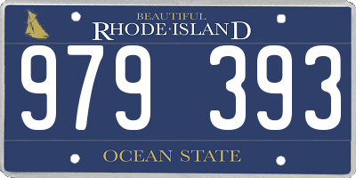 RI license plate 979393