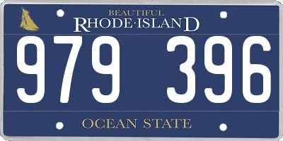RI license plate 979396