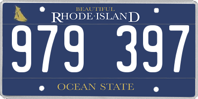 RI license plate 979397