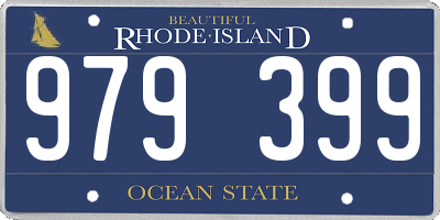 RI license plate 979399