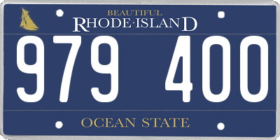 RI license plate 979400