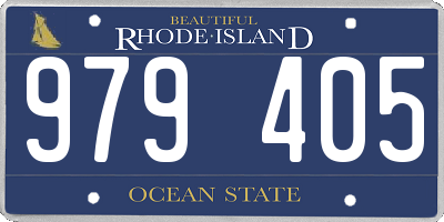 RI license plate 979405