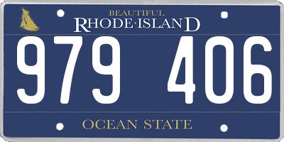 RI license plate 979406