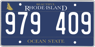 RI license plate 979409