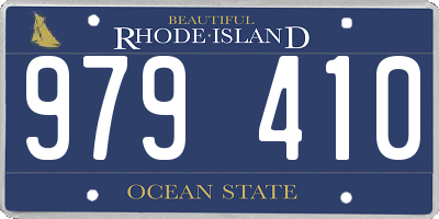 RI license plate 979410