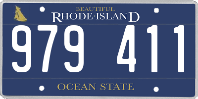 RI license plate 979411