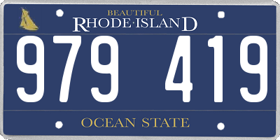 RI license plate 979419