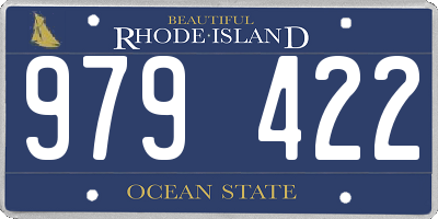 RI license plate 979422
