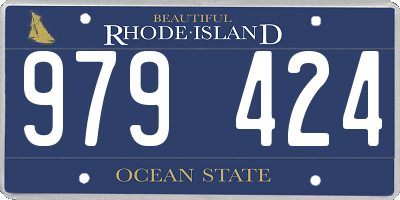 RI license plate 979424