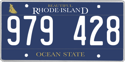 RI license plate 979428