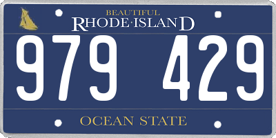 RI license plate 979429