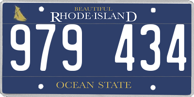 RI license plate 979434