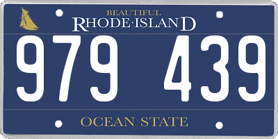 RI license plate 979439