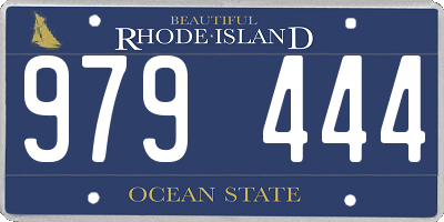 RI license plate 979444