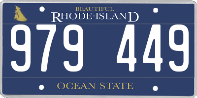 RI license plate 979449