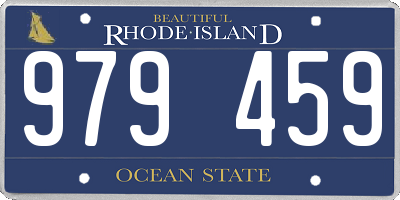 RI license plate 979459