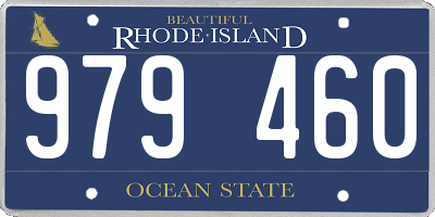 RI license plate 979460