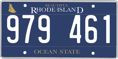 RI license plate 979461