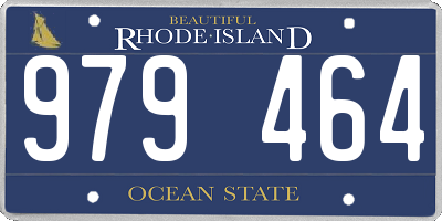 RI license plate 979464