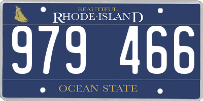 RI license plate 979466