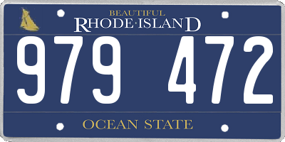 RI license plate 979472