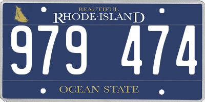 RI license plate 979474