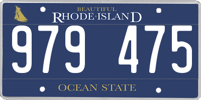 RI license plate 979475