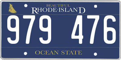 RI license plate 979476